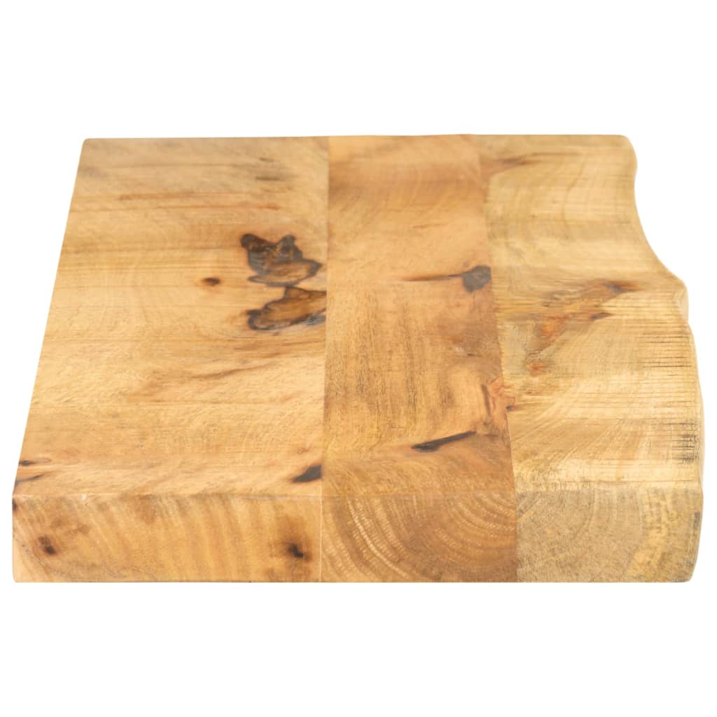 vidaXL Table Top 120x30x3.8 cm Live Edge Solid Wood Rough Mango