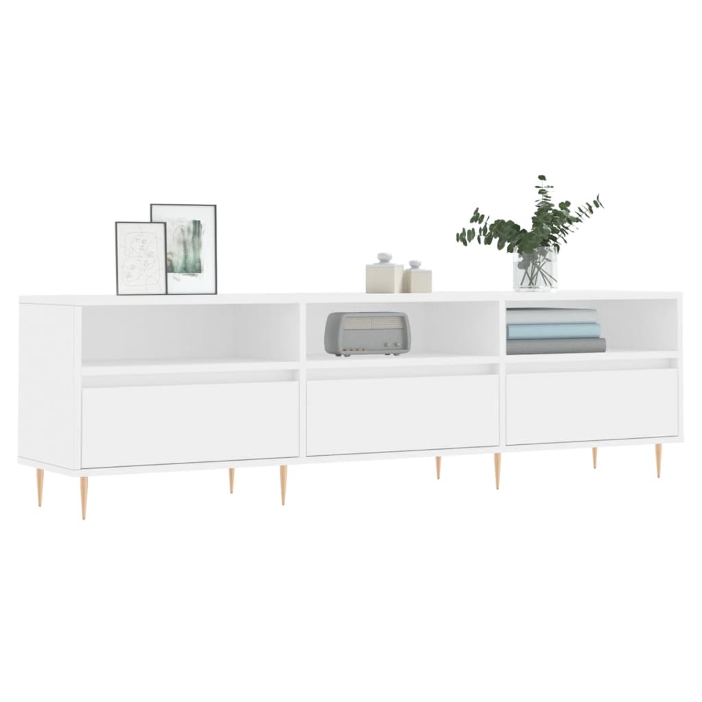 vidaXL TV Cabinet White 150x30x44.5 cm Engineered Wood