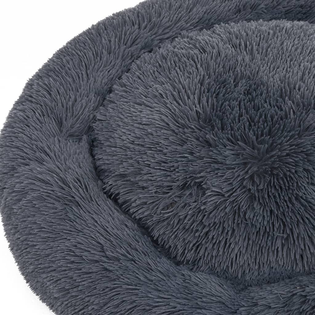 vidaXL Washable Dog & Cat Cushion Dark Grey 90x90x16 cm Plush