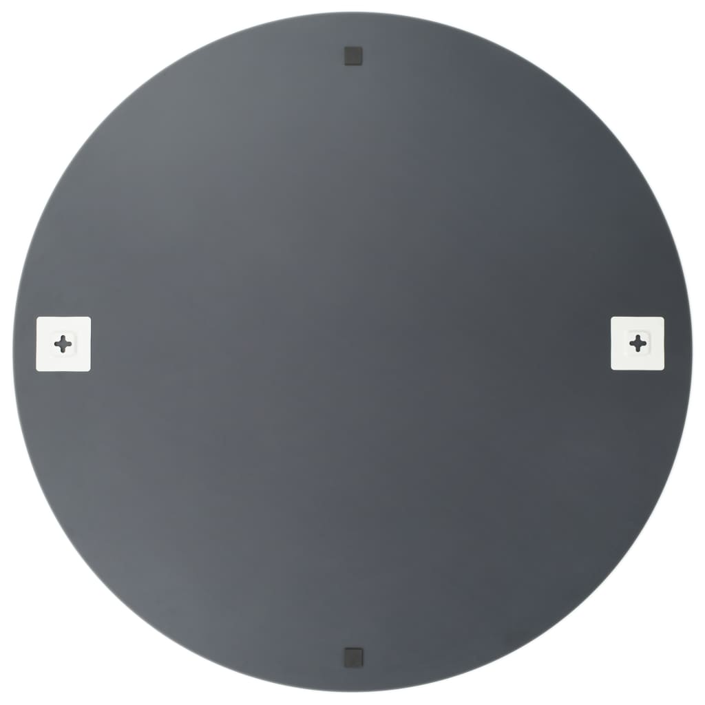 vidaXL Wall Mirror with LED Lights Round Glass