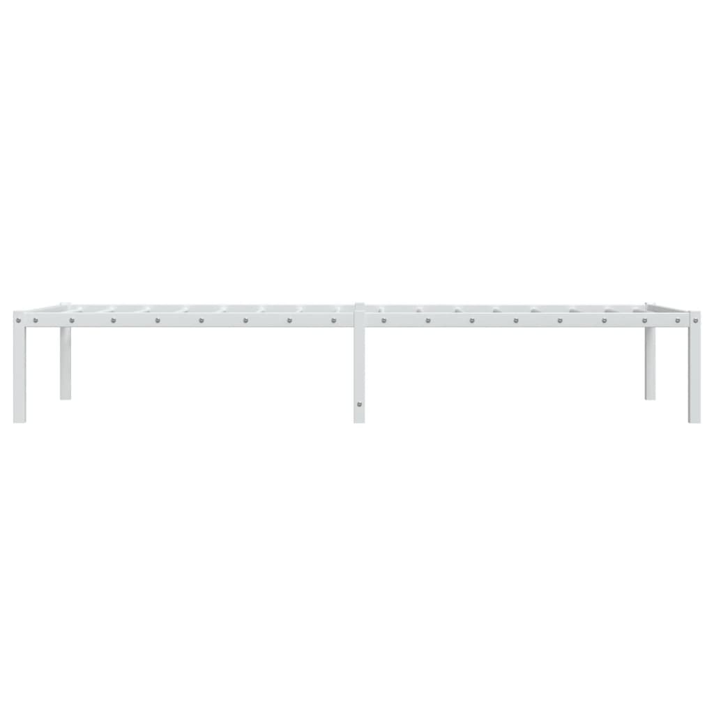 vidaXL Metal Bed Frame White 80x200 cm