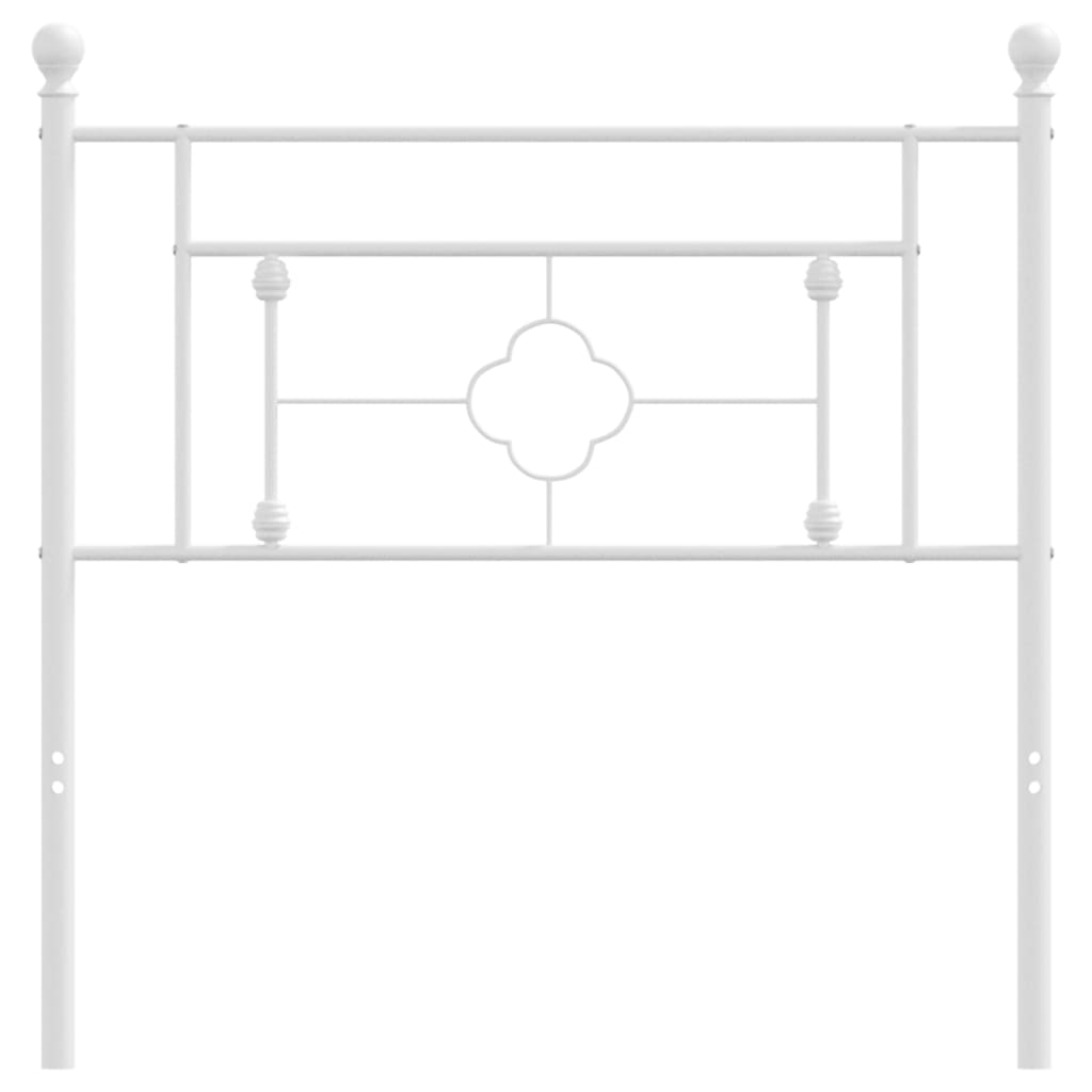 vidaXL Metal Headboard White 100 cm