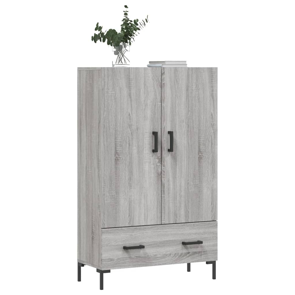 vidaXL Highboard Grey Sonoma 69.5x31x115 cm Engineered Wood