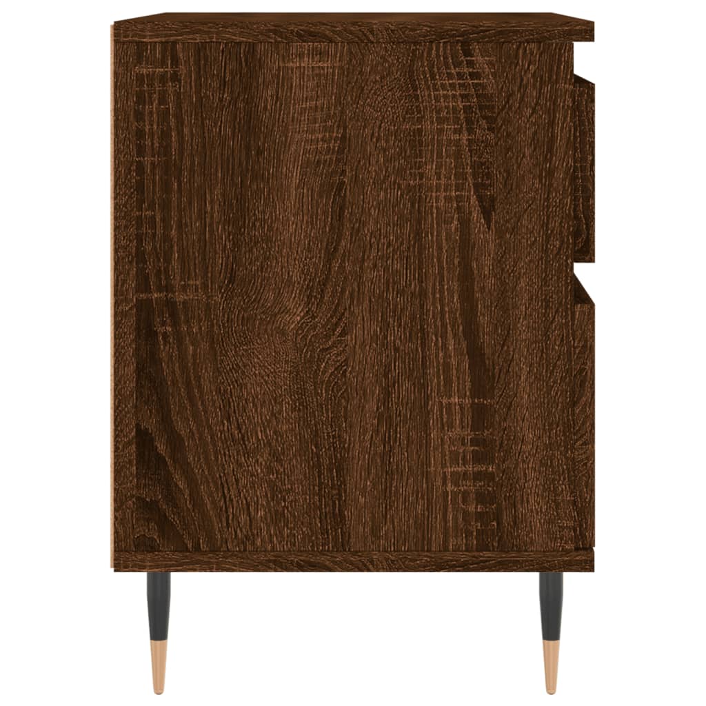 vidaXL Bedside Cabinets 2 pcs Brown Oak 40x35x50 cm Engineered Wood