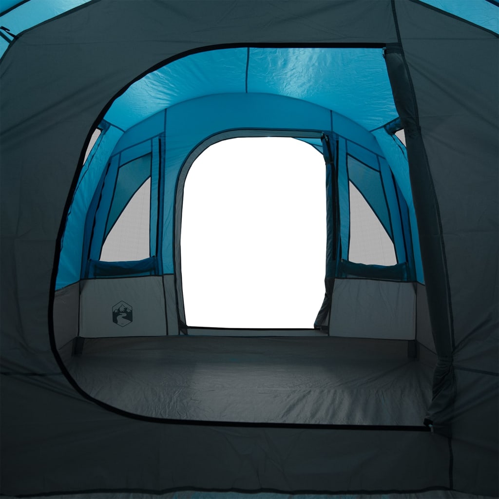 vidaXL Camping Tent Tunnel 3-Person Blue Waterproof