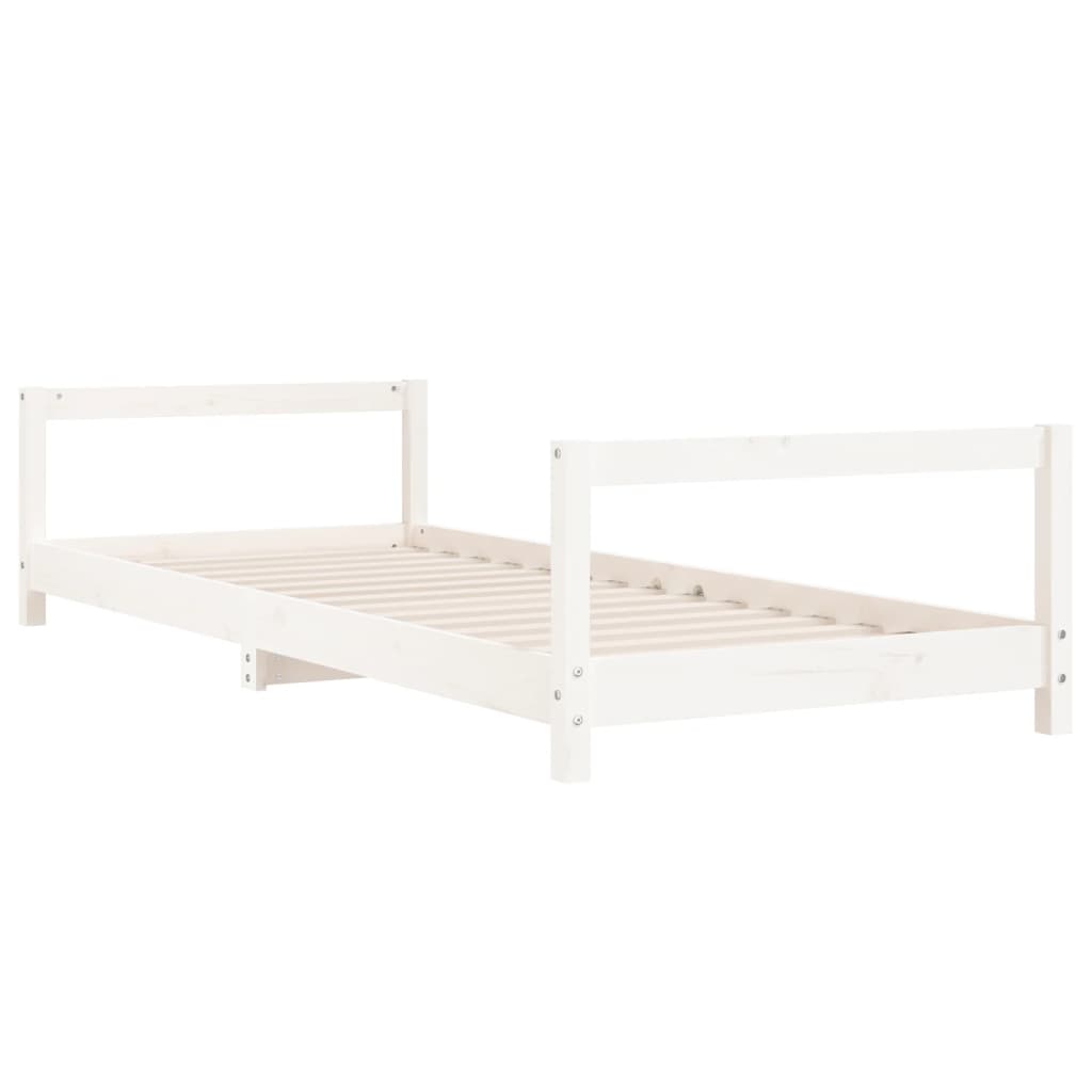 vidaXL Kids Bed Frame White 90x190 cm Solid Wood Pine