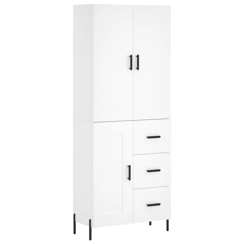 vidaXL Highboard White 69.5x34x180 cm Engineered Wood