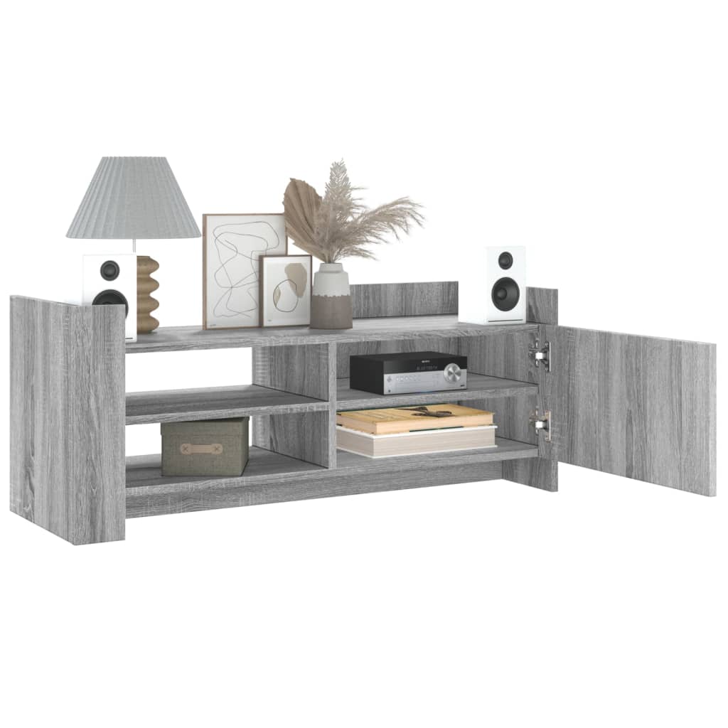 vidaXL TV Cabinet Grey Sonoma 100x35x40 cm Engineered Wood