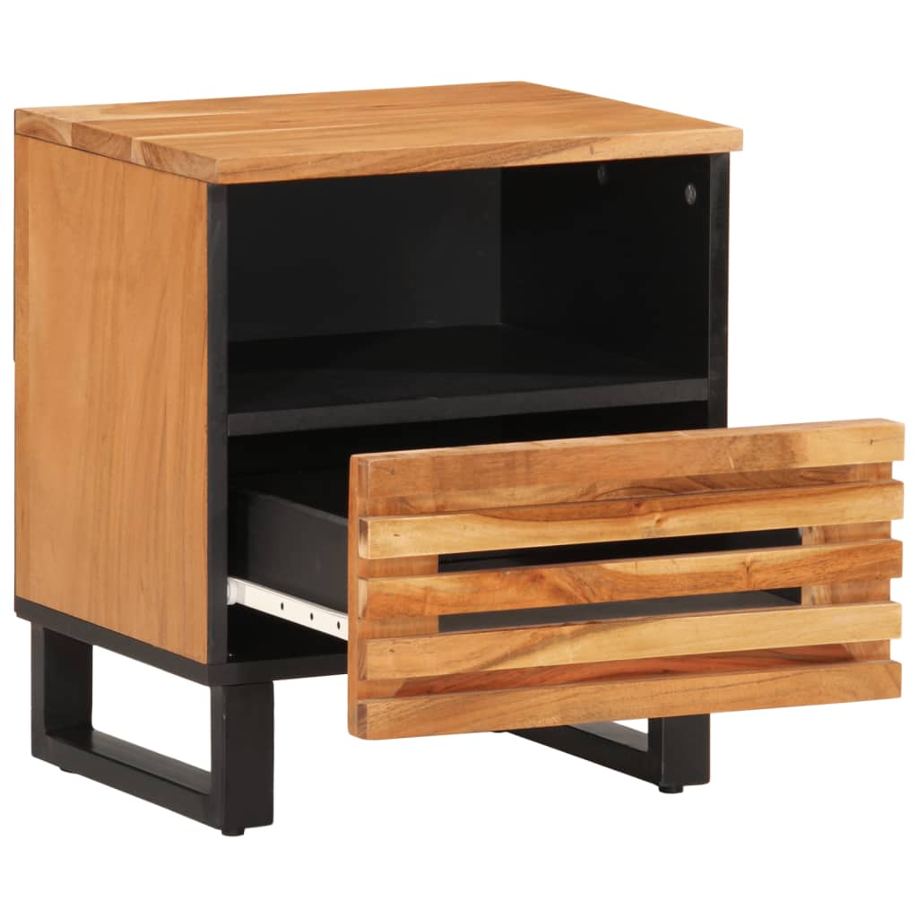 vidaXL Bedside Cabinet 40x33x46 cm Solid Wood Acacia