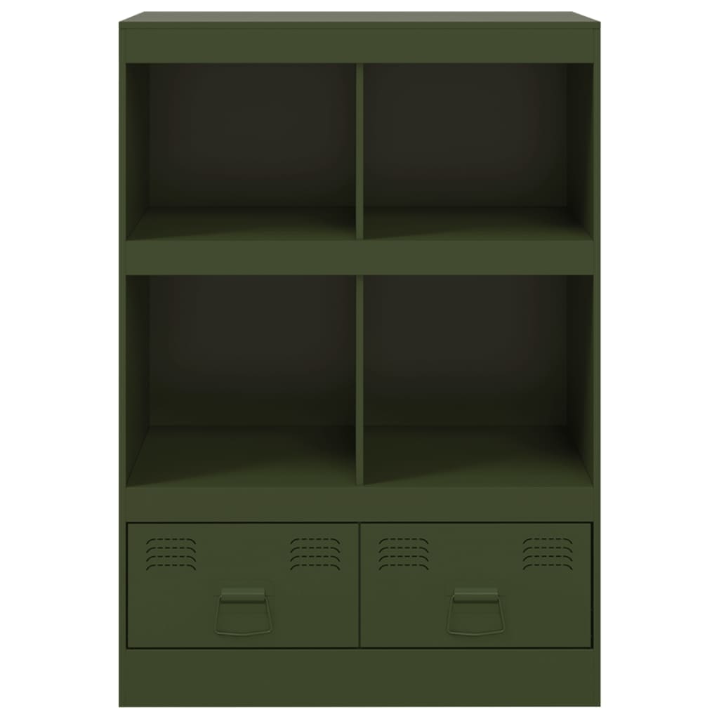 vidaXL Highboard Olive Green 67x39x95 cm Steel