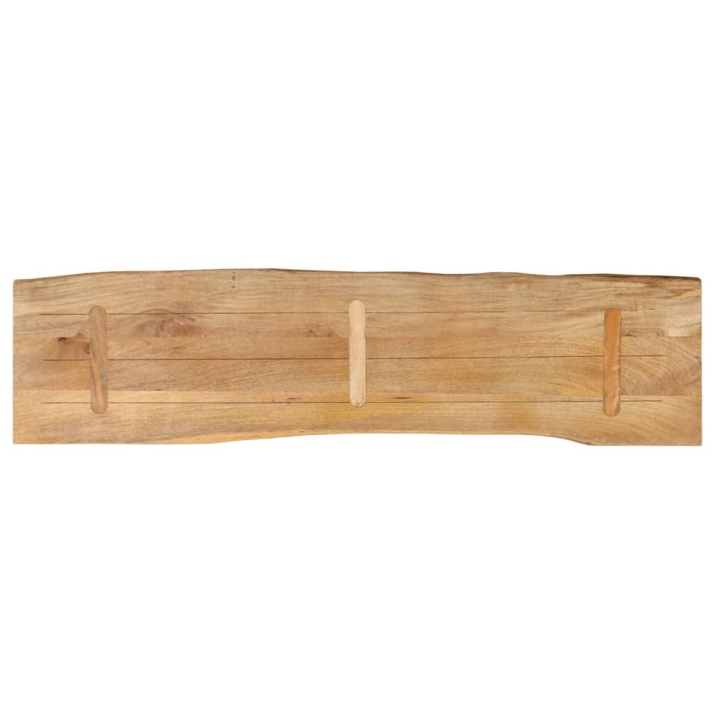 vidaXL Table Top 180x40x3.8 cm Live Edge Solid Wood Mango