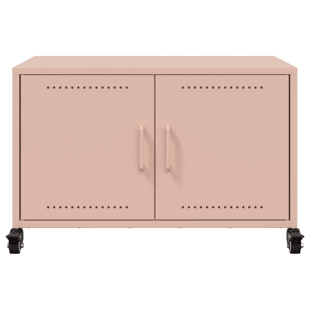 vidaXL TV Cabinet Pink 68x39x43.5 cm Steel