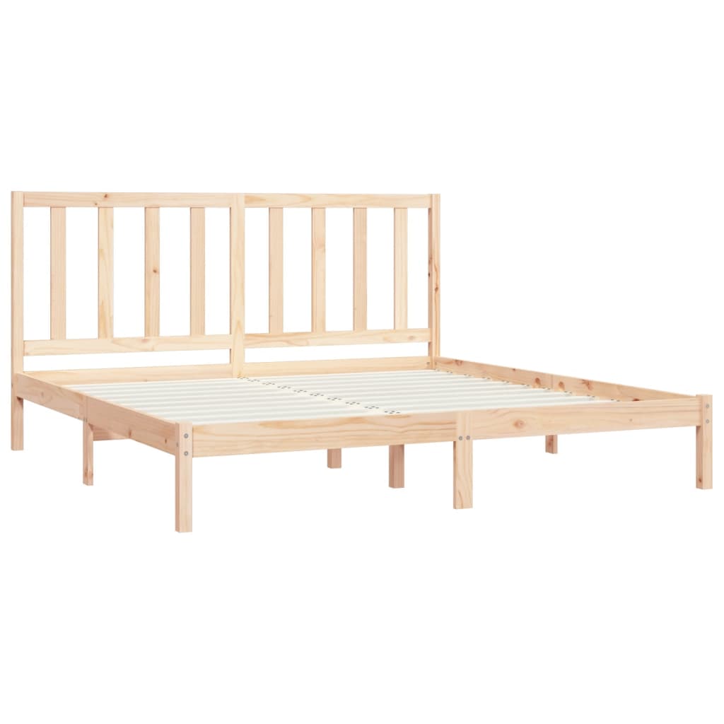 vidaXL Bed Frame without Mattress Solid Wood Pine 200x200 cm