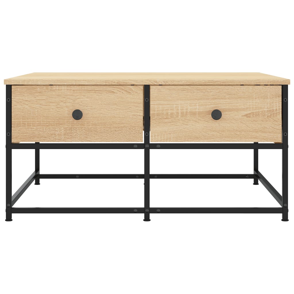 vidaXL Coffee Table Sonoma Oak 80x80x40 cm Engineered Wood