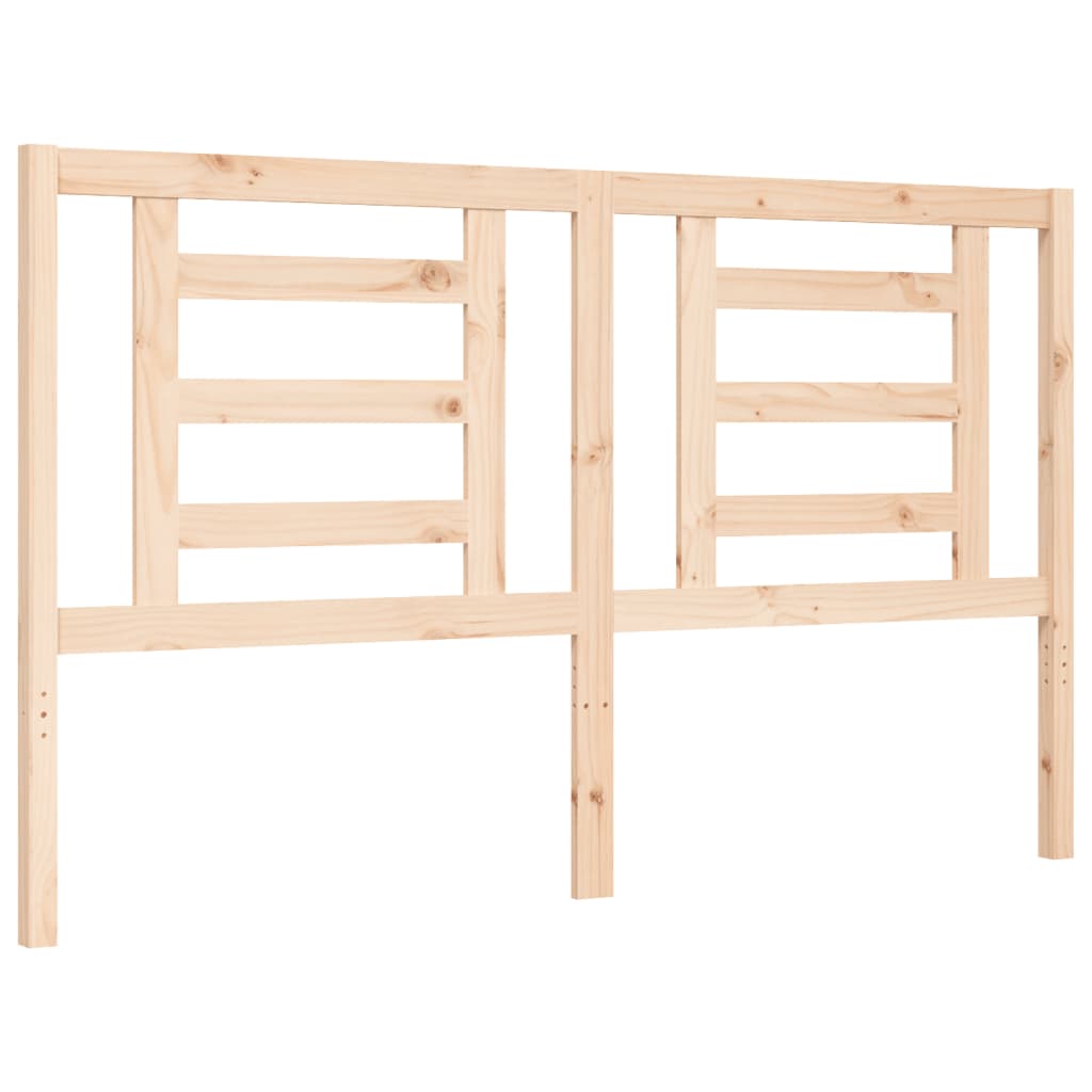 vidaXL Bed Frame without Mattress King Size Solid Wood Pine