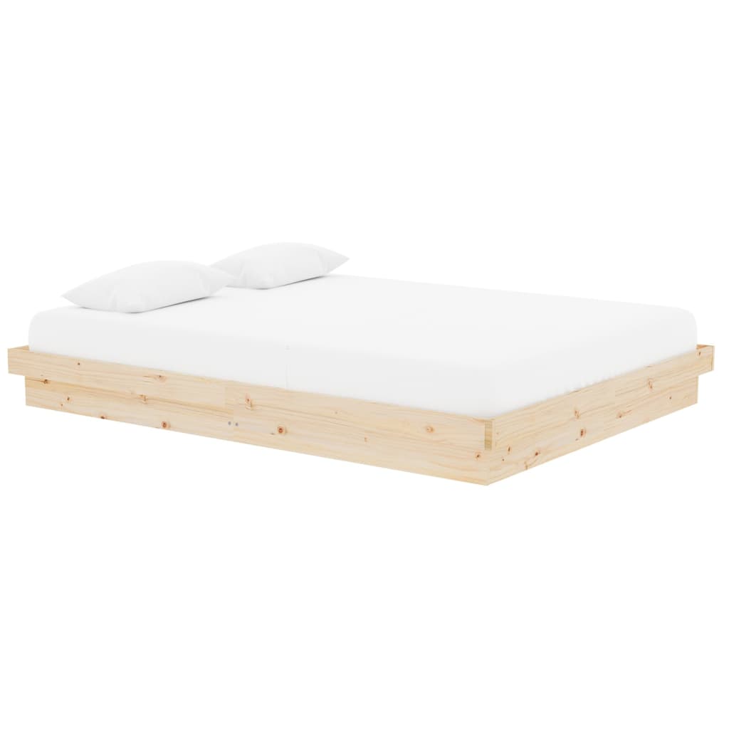 vidaXL Bed Frame without Mattress Solid Wood King Size