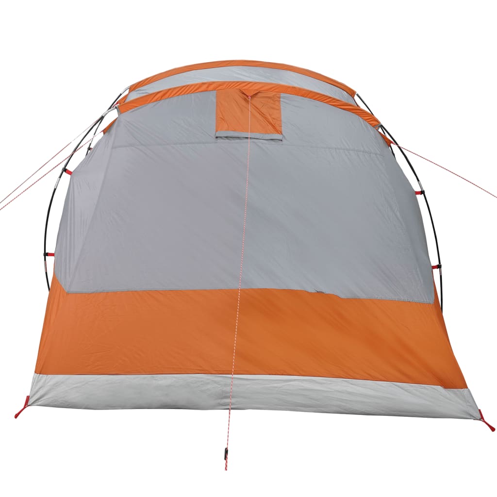 vidaXL Family Tent Tunnel 6-Person Grey Waterproof