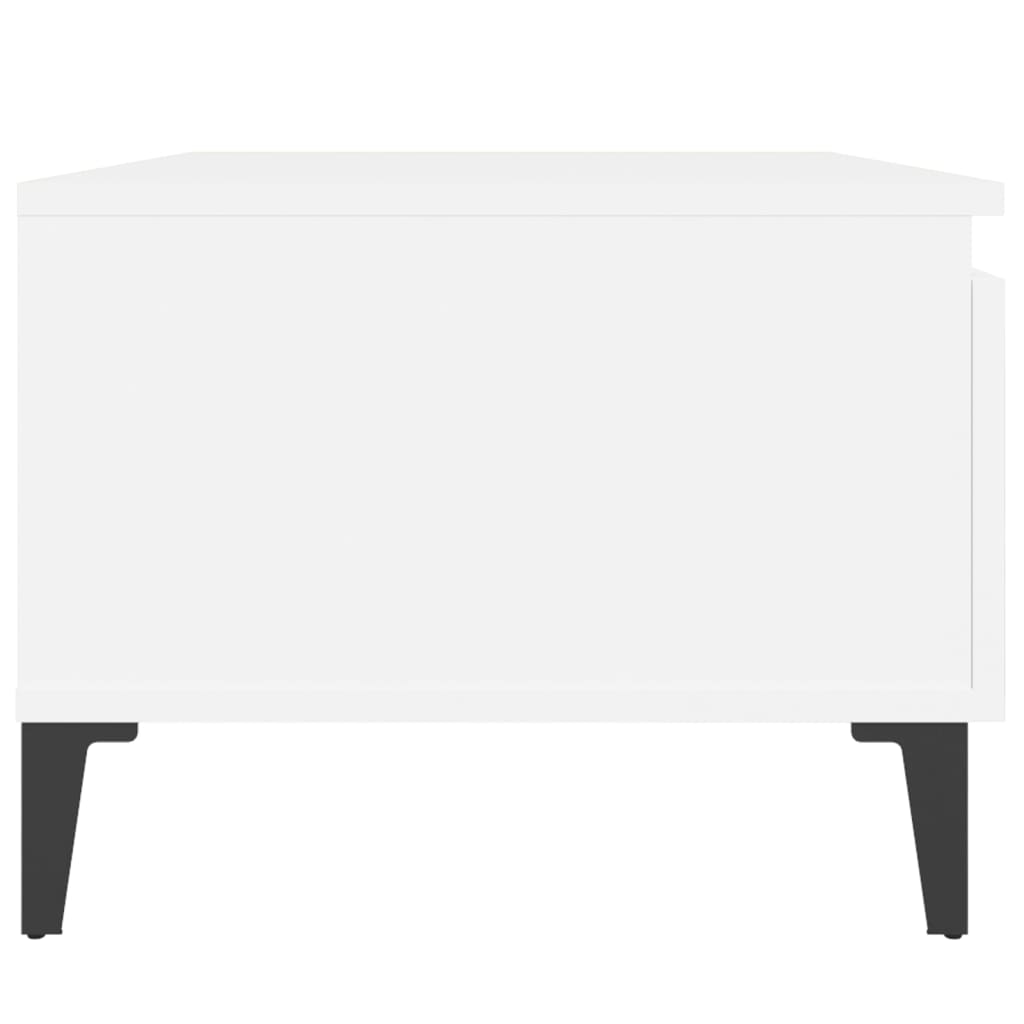 vidaXL Side Table White 50x46x35 cm Engineered Wood