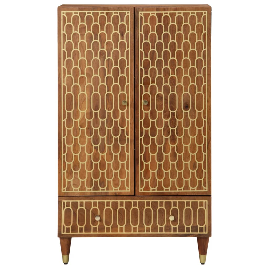 vidaXL Highboard 60x33x100 cm Solid Wood Mango