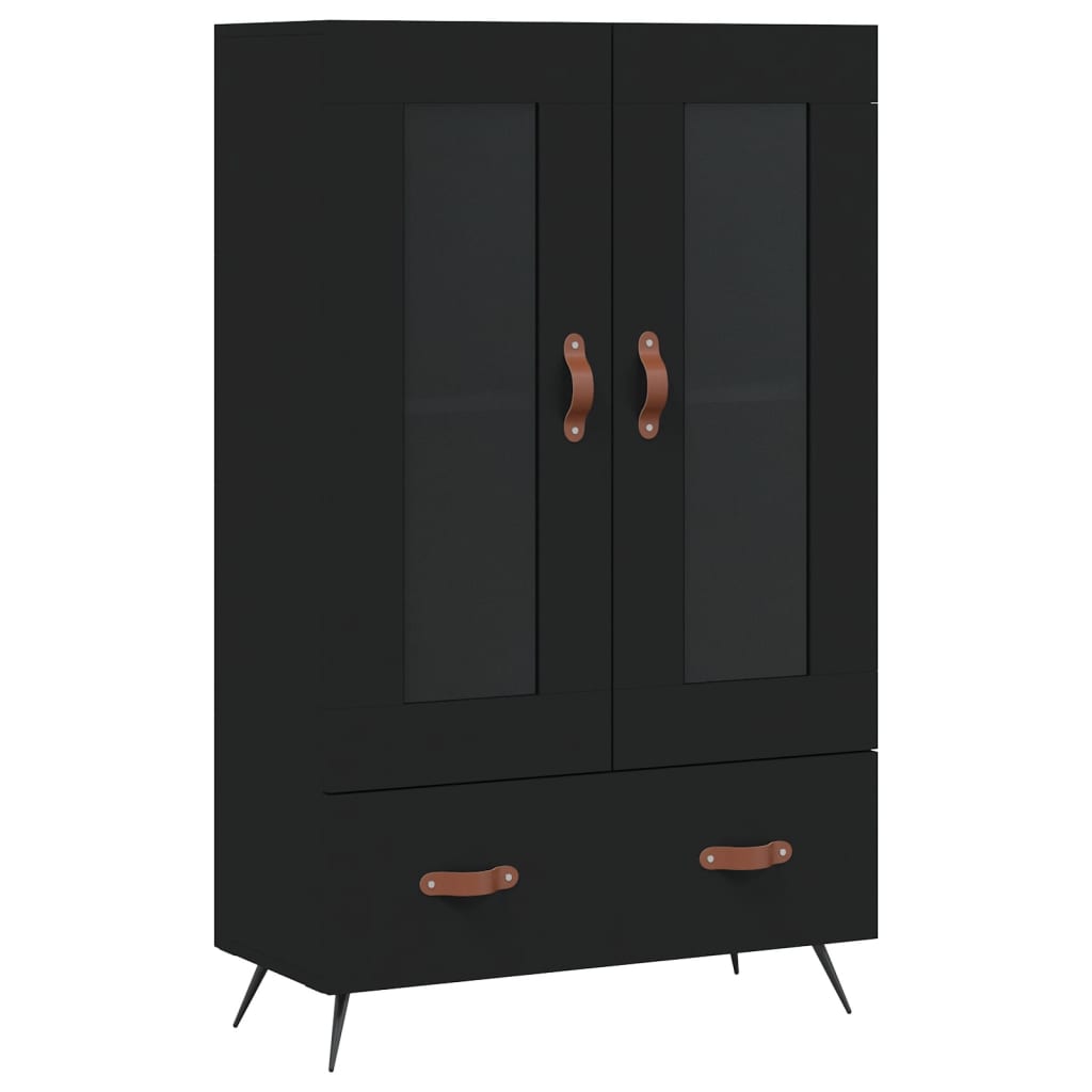 vidaXL Highboard Black 69.5x31x115 cm Engineered Wood