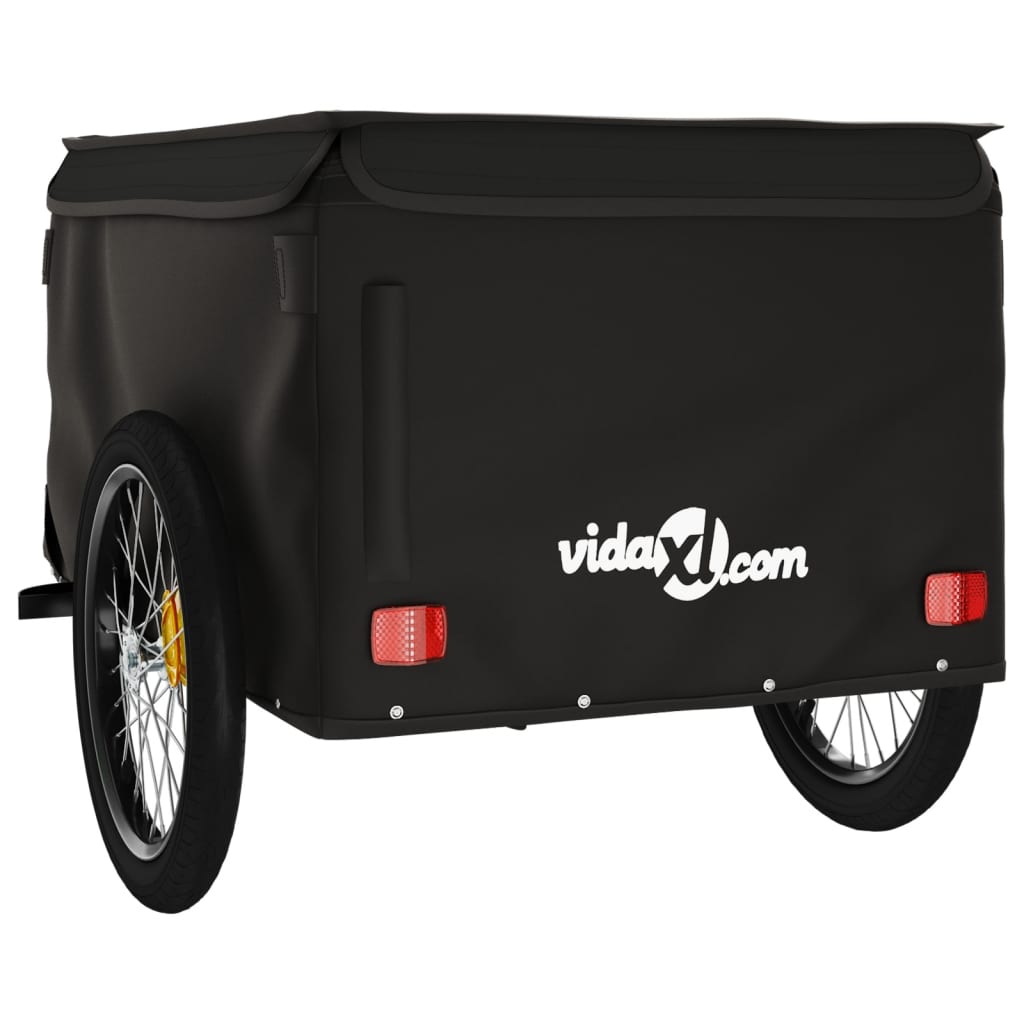 vidaXL Bike Trailer Black 45 kg Iron