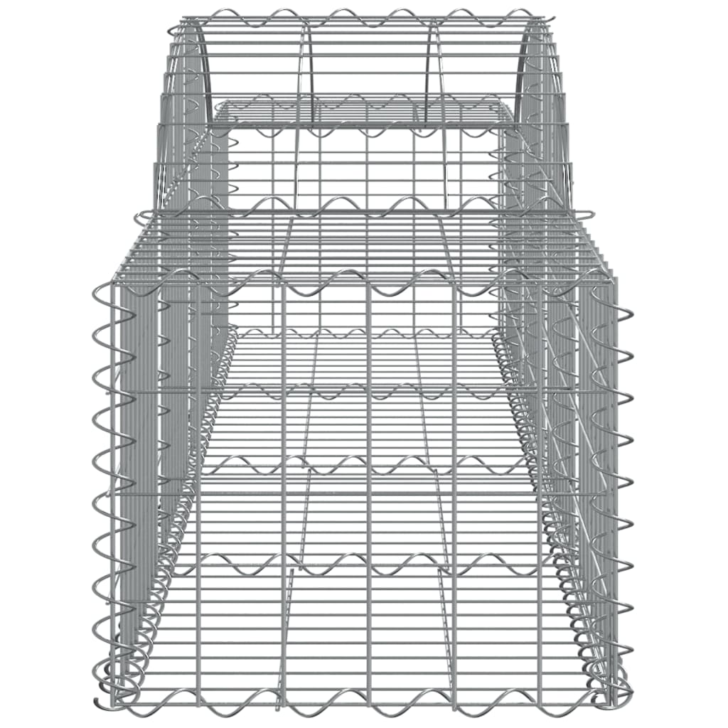 vidaXL Arched Gabion Baskets 5 pcs 200x50x40/60 cm Galvanised Iron