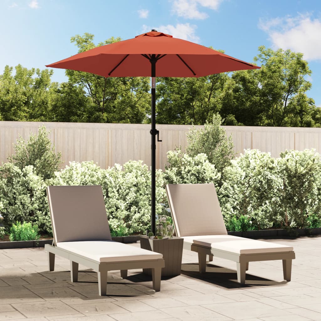 vidaXL Garden Parasol Terracotta 200x224 cm Aluminium