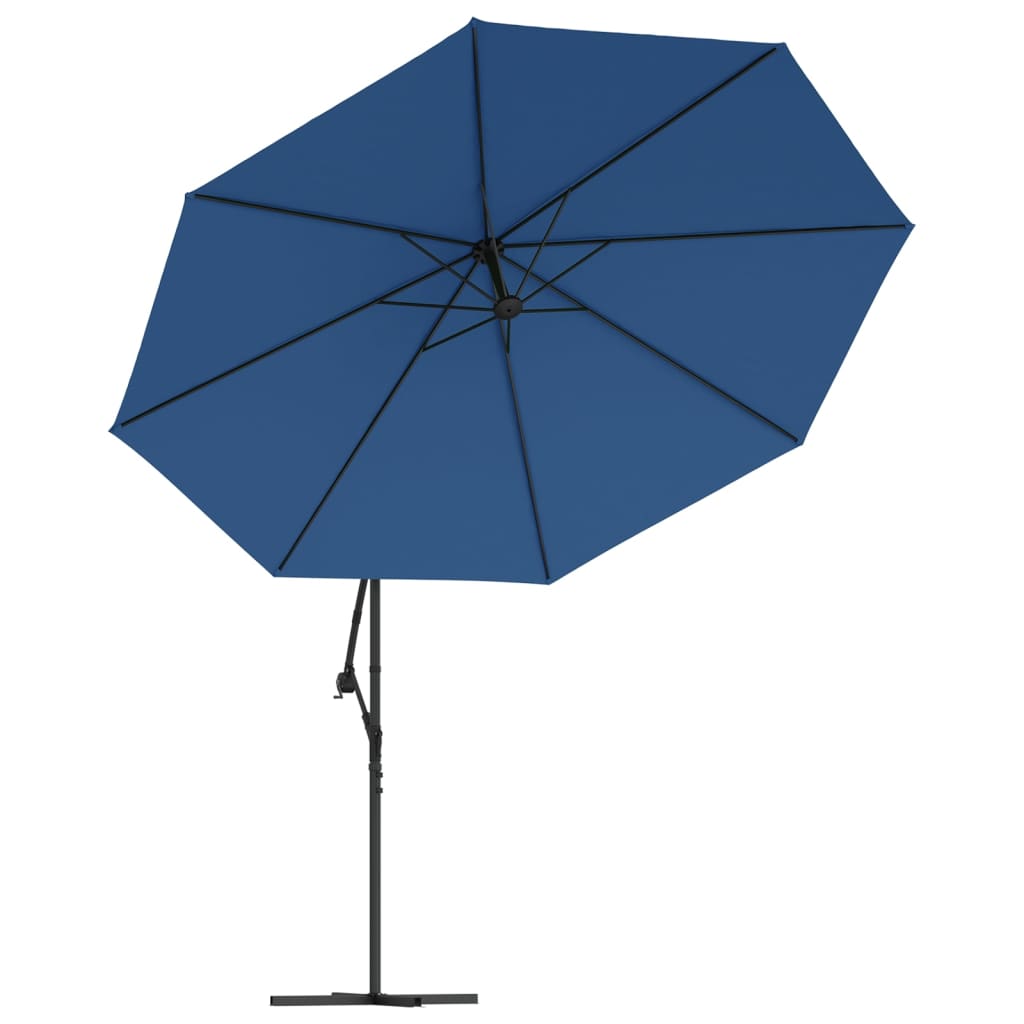 vidaXL Cantilever Garden Parasol with Aluminium Pole 350 cm Blue