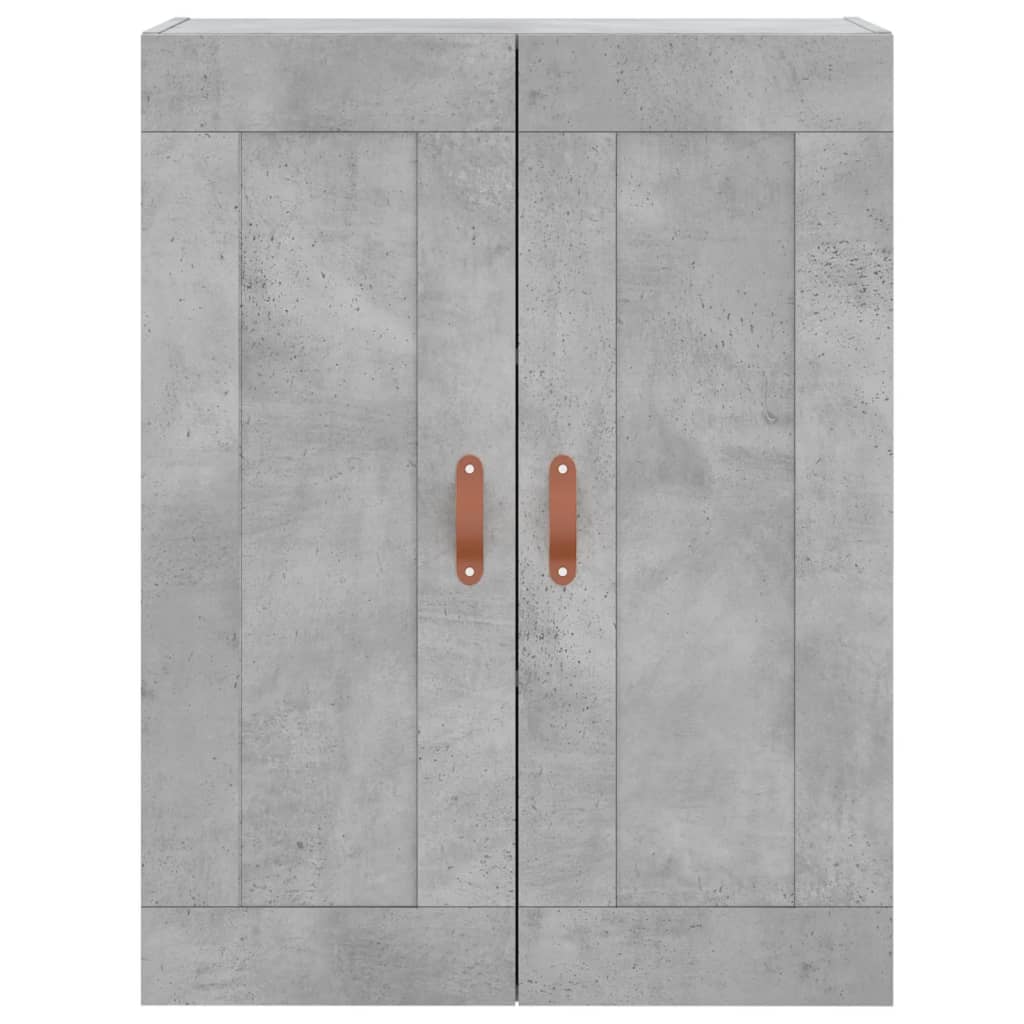 vidaXL Wall Mounted Cabinets 2 pcs Concrete Grey Engineered Wood