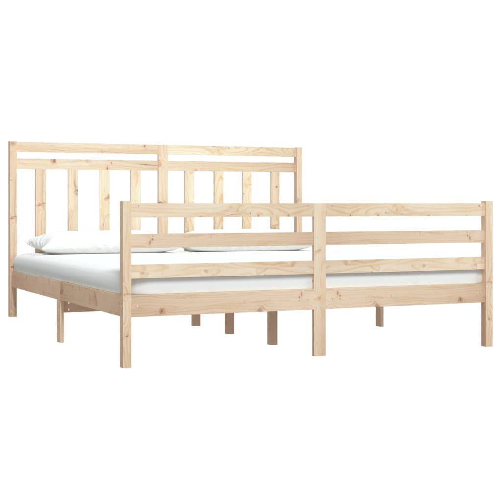 vidaXL Bed Frame without Mattress 180x200 cm Super King Solid Wood