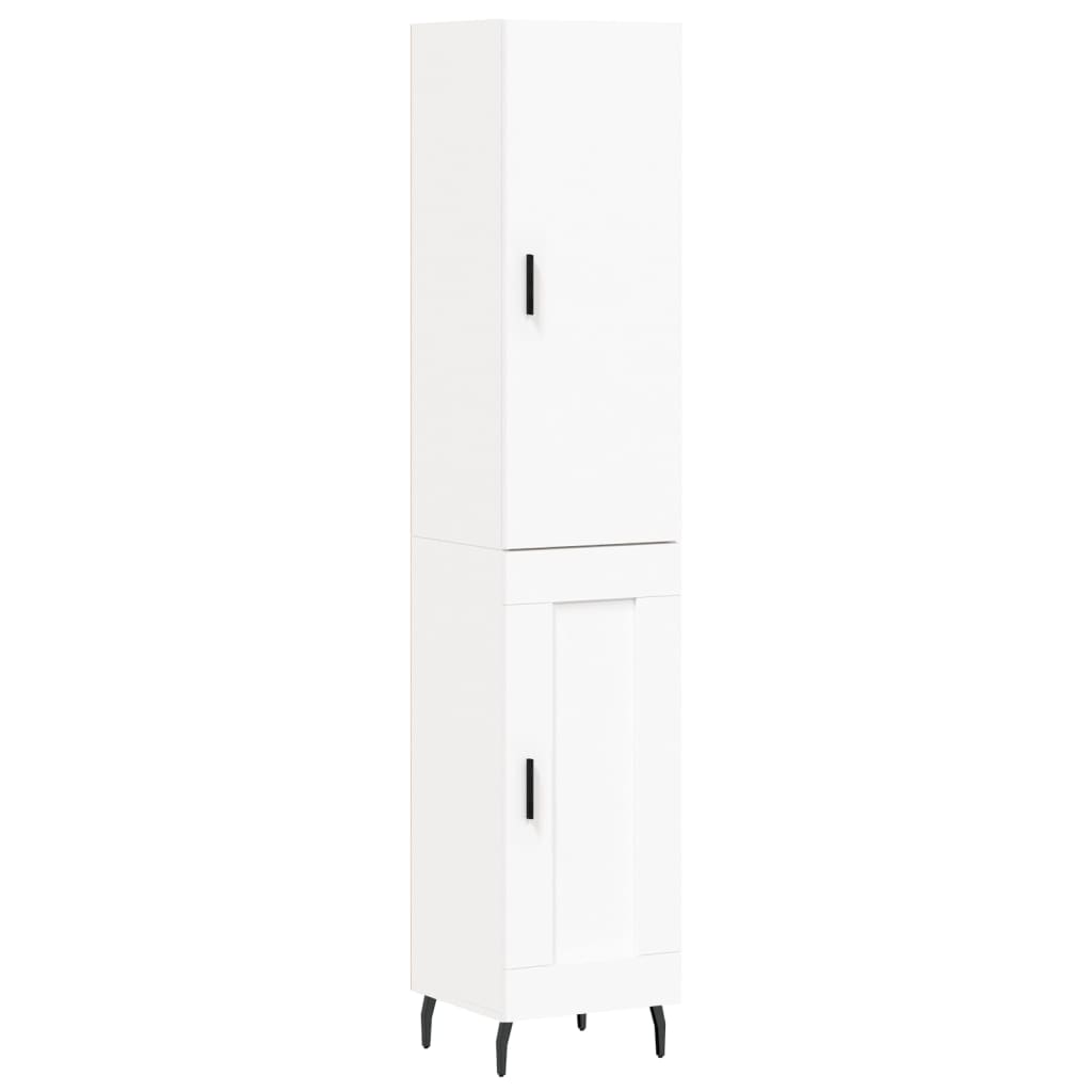 vidaXL Highboard White 34.5x34x180 cm Engineered Wood