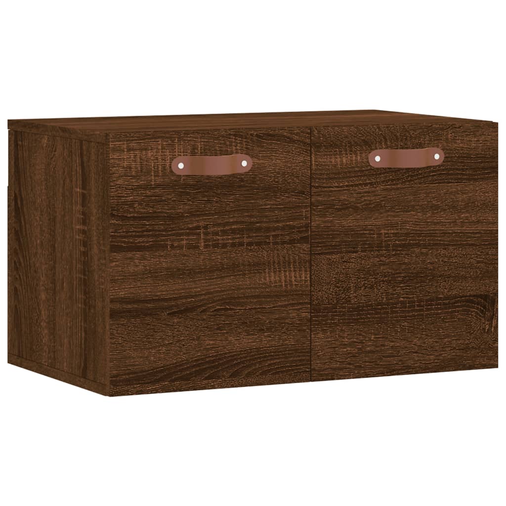 vidaXL Wall Cabinet Brown Oak 60x36.5x35 cm Engineered Wood