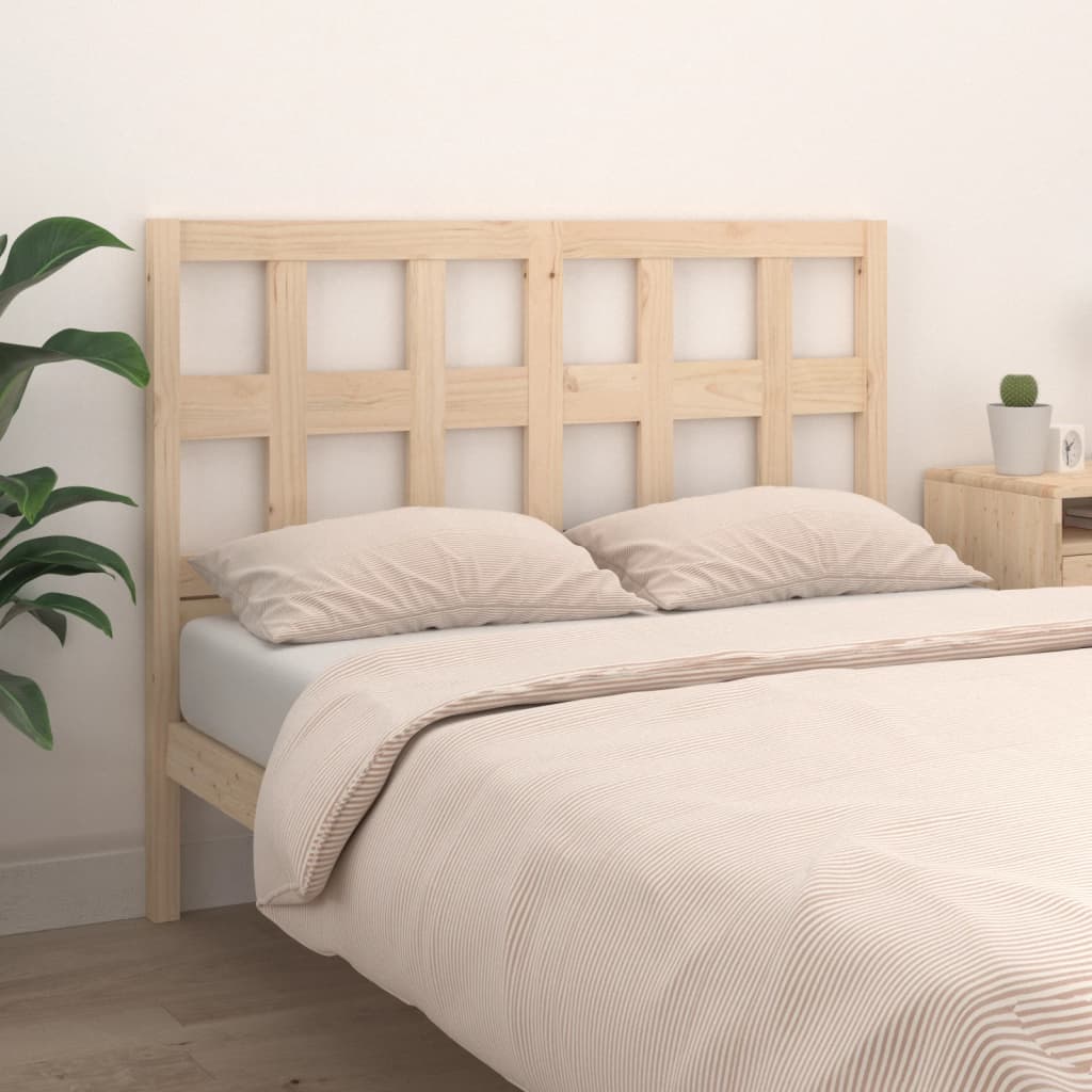 vidaXL Bed Headboard 205.5x4x100 cm Solid Wood Pine