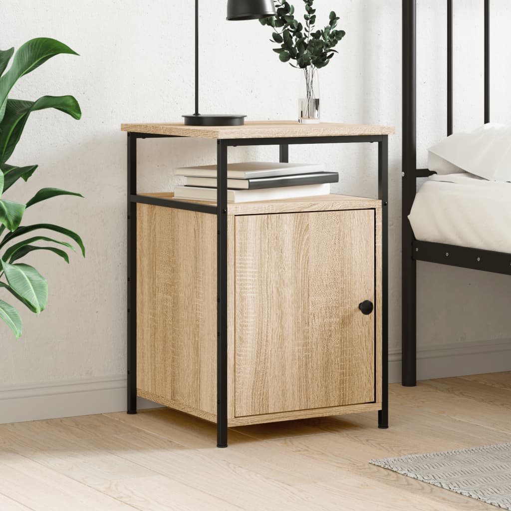 vidaXL Bedside Cabinet Sonoma Oak 40x42x60 cm Engineered Wood