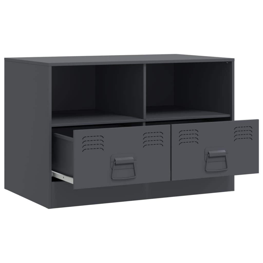 vidaXL TV Cabinet Anthracite 67x39x44 cm Steel