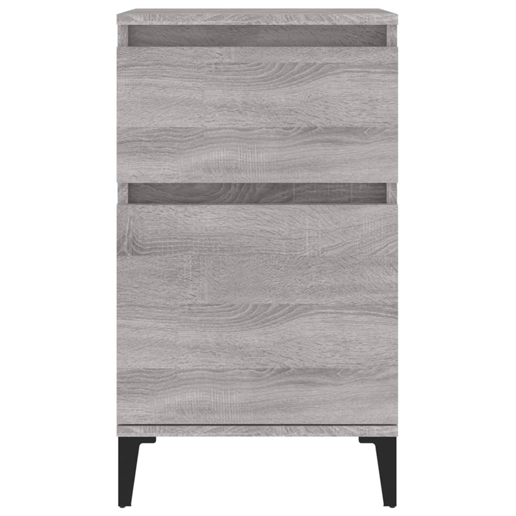 vidaXL Bedside Cabinets 2 pcs Grey Sonoma 40x35x70 cm