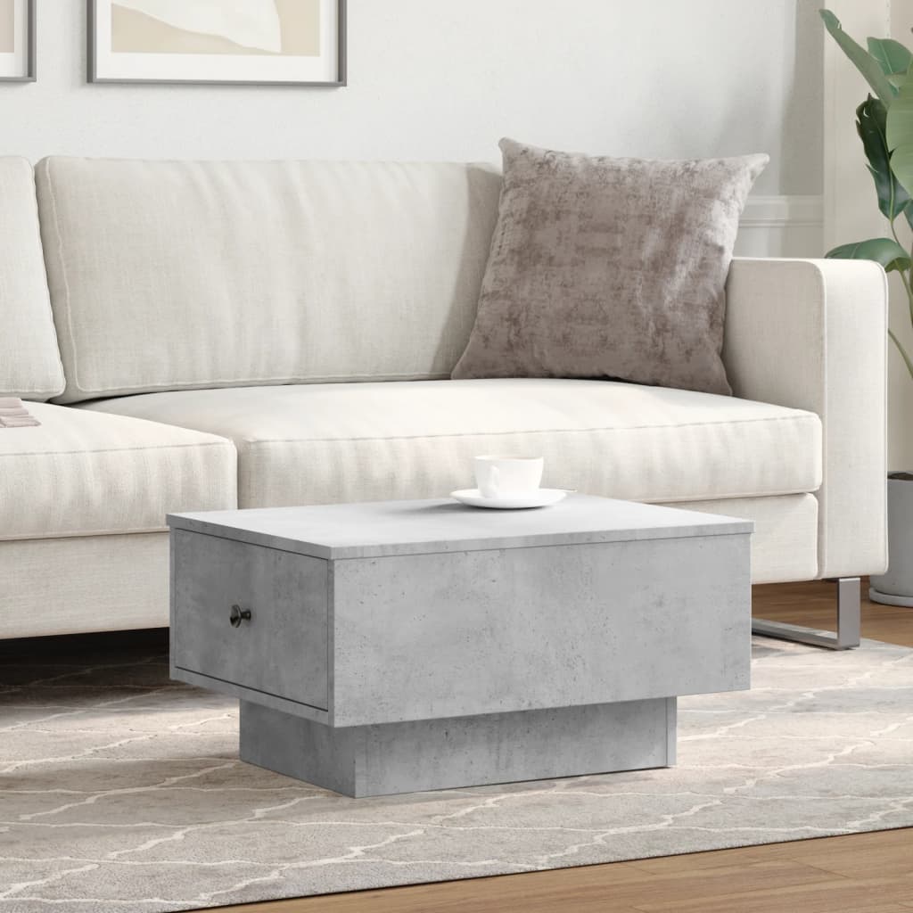 vidaXL Coffee Table Concrete Grey 60x45x31 cm Engineered Wood