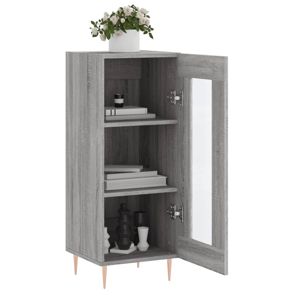 vidaXL Sideboard Grey Sonoma 34.5x34x90 cm Engineered Wood