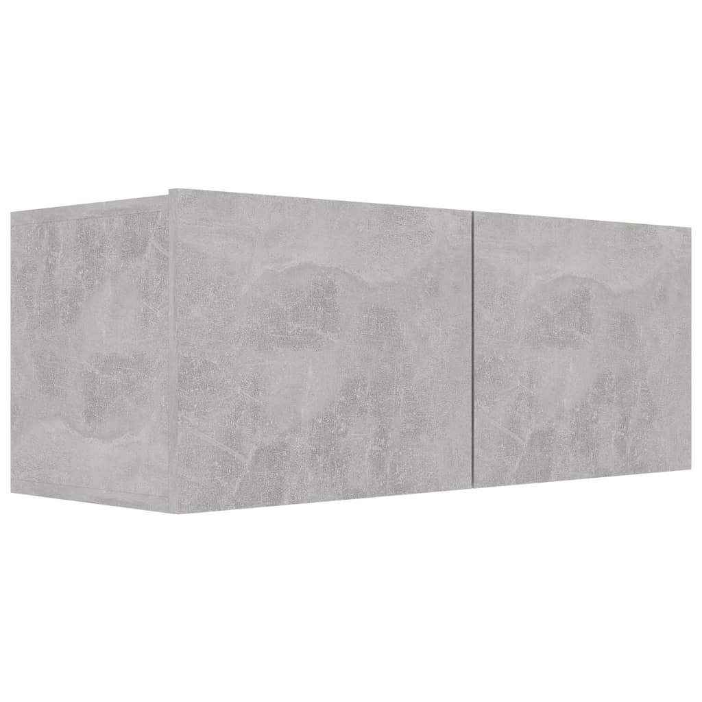 vidaXL 6 Piece TV Cabinet Set Concrete Grey Engineered Wood