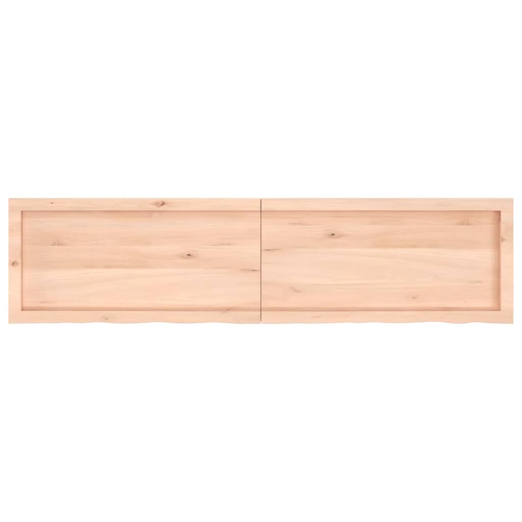 vidaXL Bathroom Countertop 160x40x(2-4) cm Untreated Solid Wood