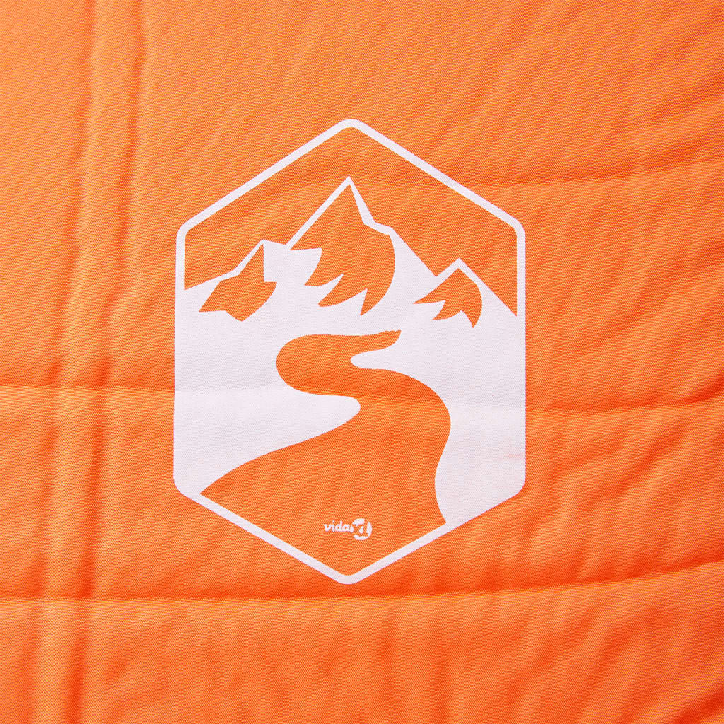 vidaXL Self Inflating Camping Mattress with Pillow 1-Person Orange