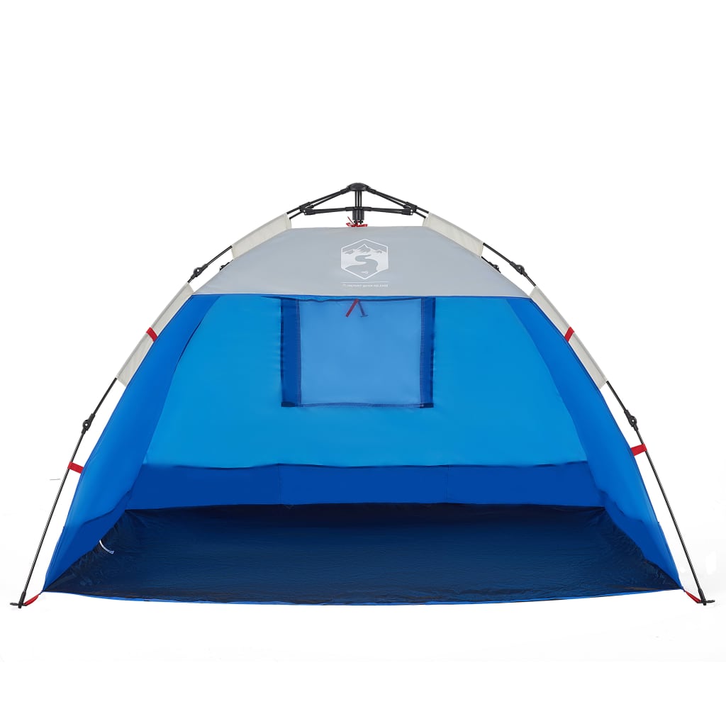 vidaXL Beach Tent 2-Person Azure Blue Quick Release Waterproof