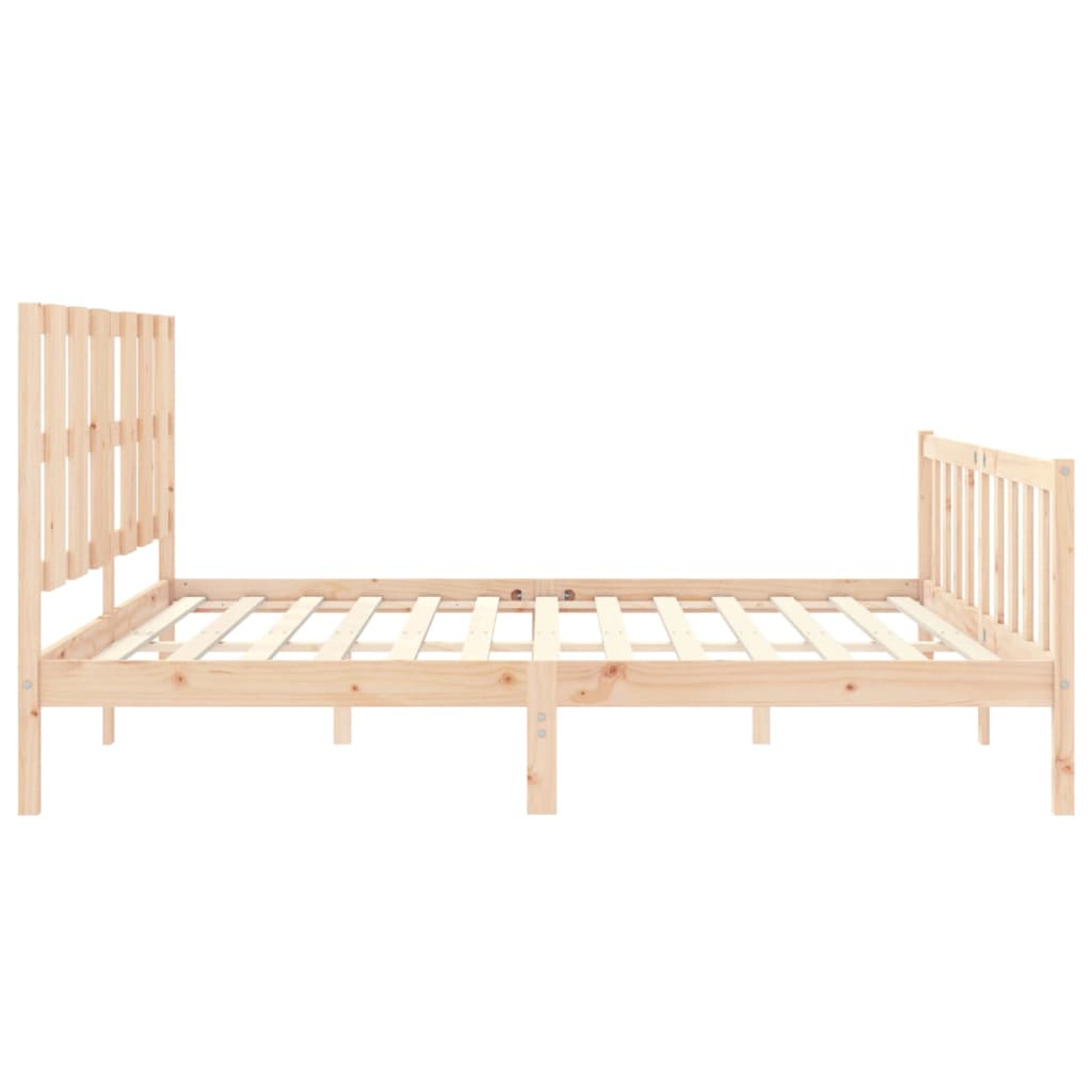 vidaXL Bed Frame without Mattress 200x200 cm Solid Wood Pine