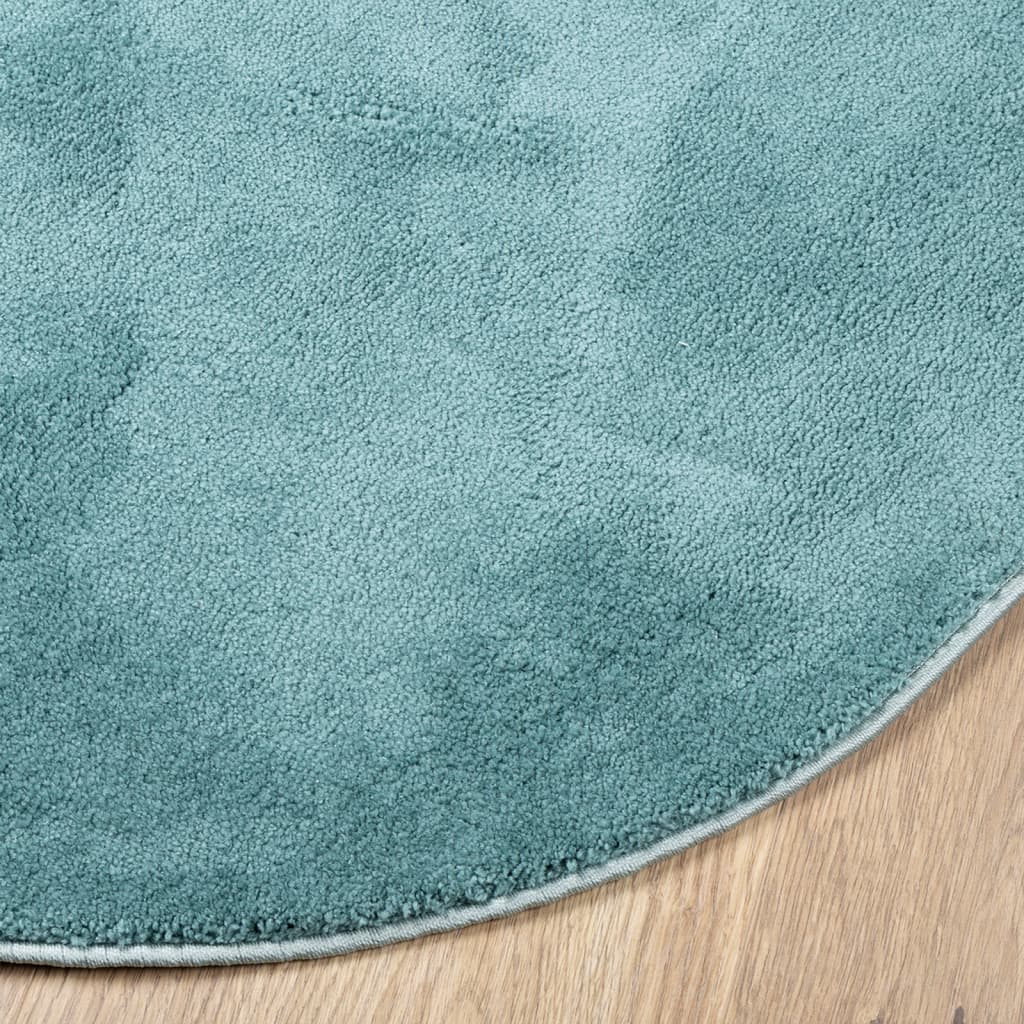 vidaXL Rug OVIEDO Short Pile Green Ø 280 cm