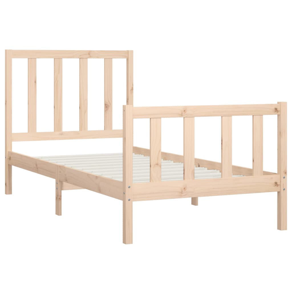 vidaXL Bed Frame without Mattress 90x200 cm Solid Wood