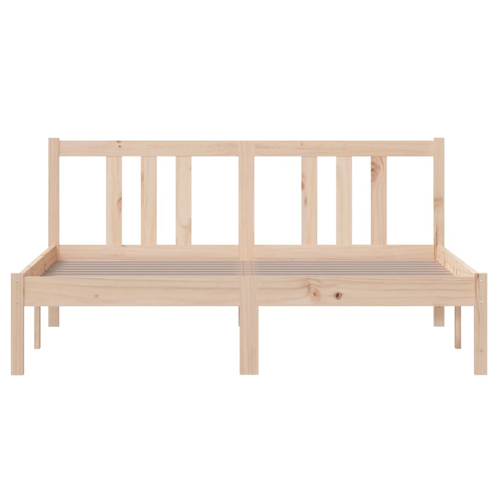 vidaXL Bed Frame without Mattress Solid Wood 140x200 cm