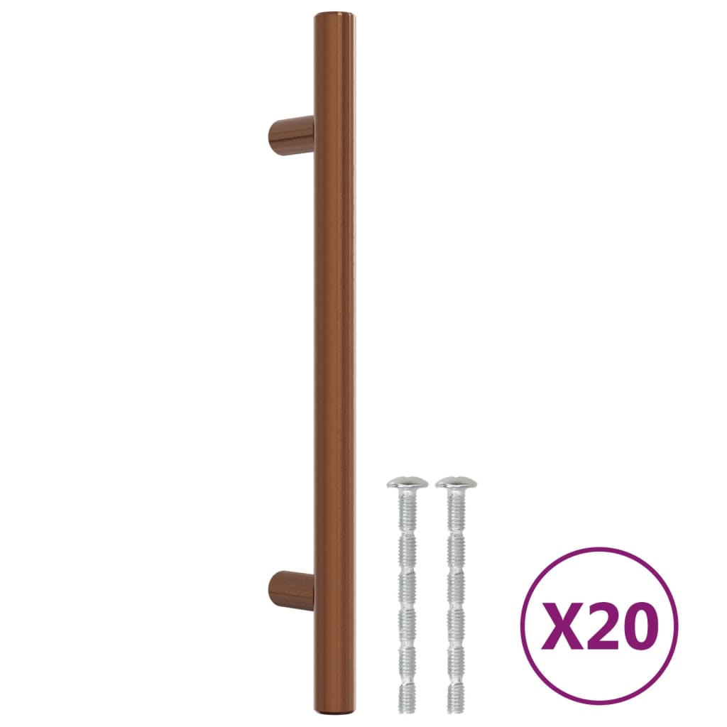 vidaXL Cabinet Handles 20 pcs Bronze 128 mm Stainless Steel