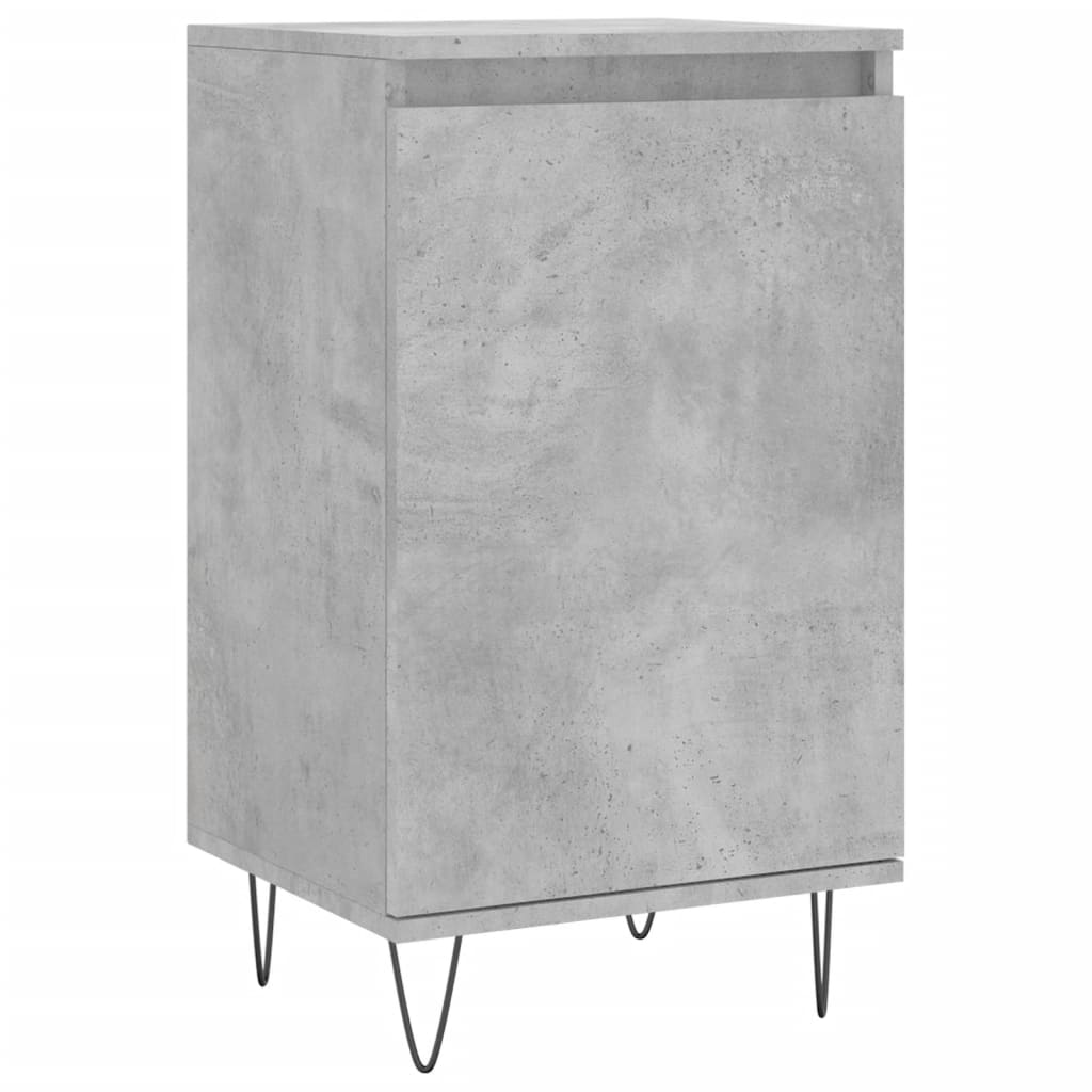 vidaXL Sideboards 2 pcs Concrete Grey 40x35x70 cm Engineered Wood