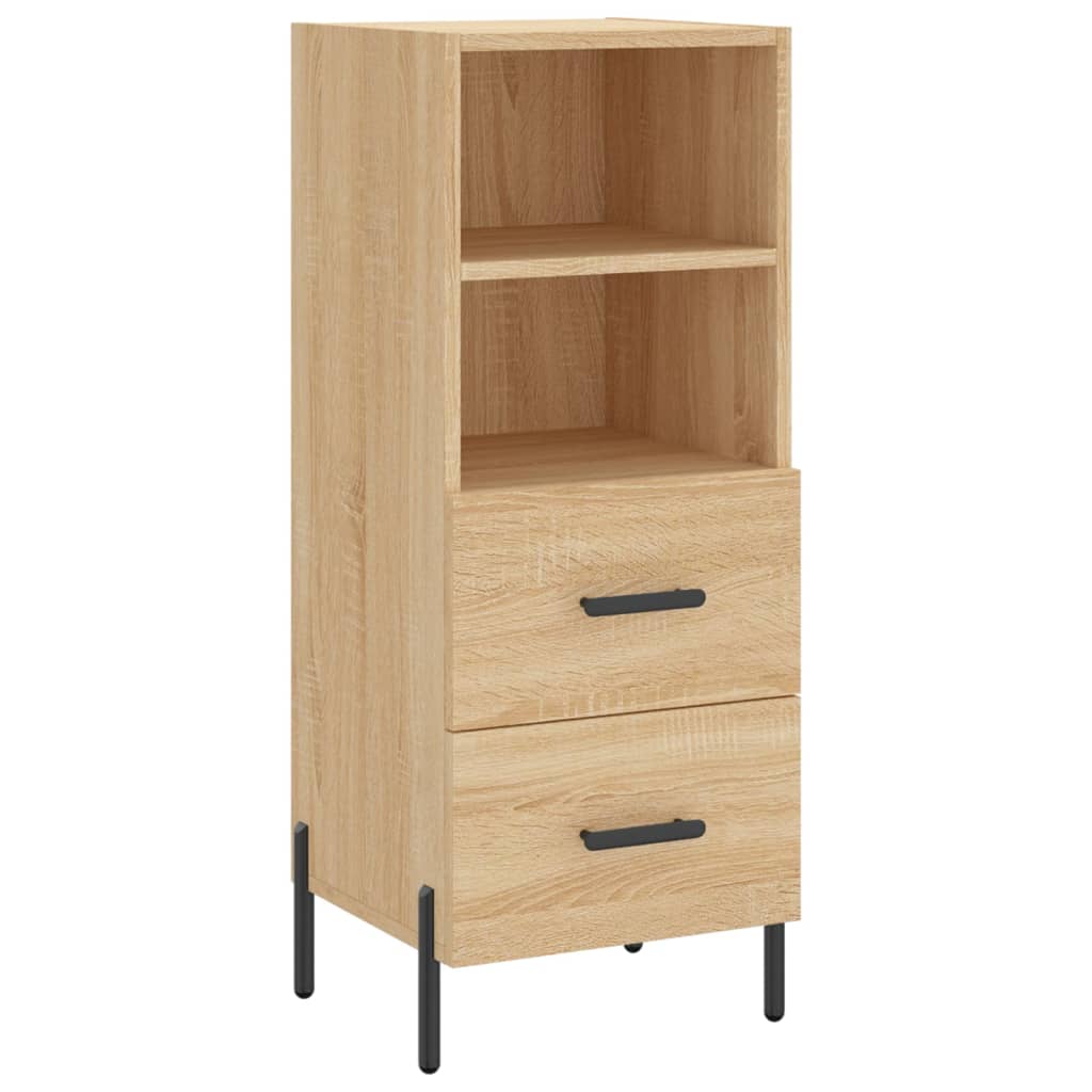 vidaXL Highboard Sonoma Oak 34.5x34x180 cm Engineered Wood