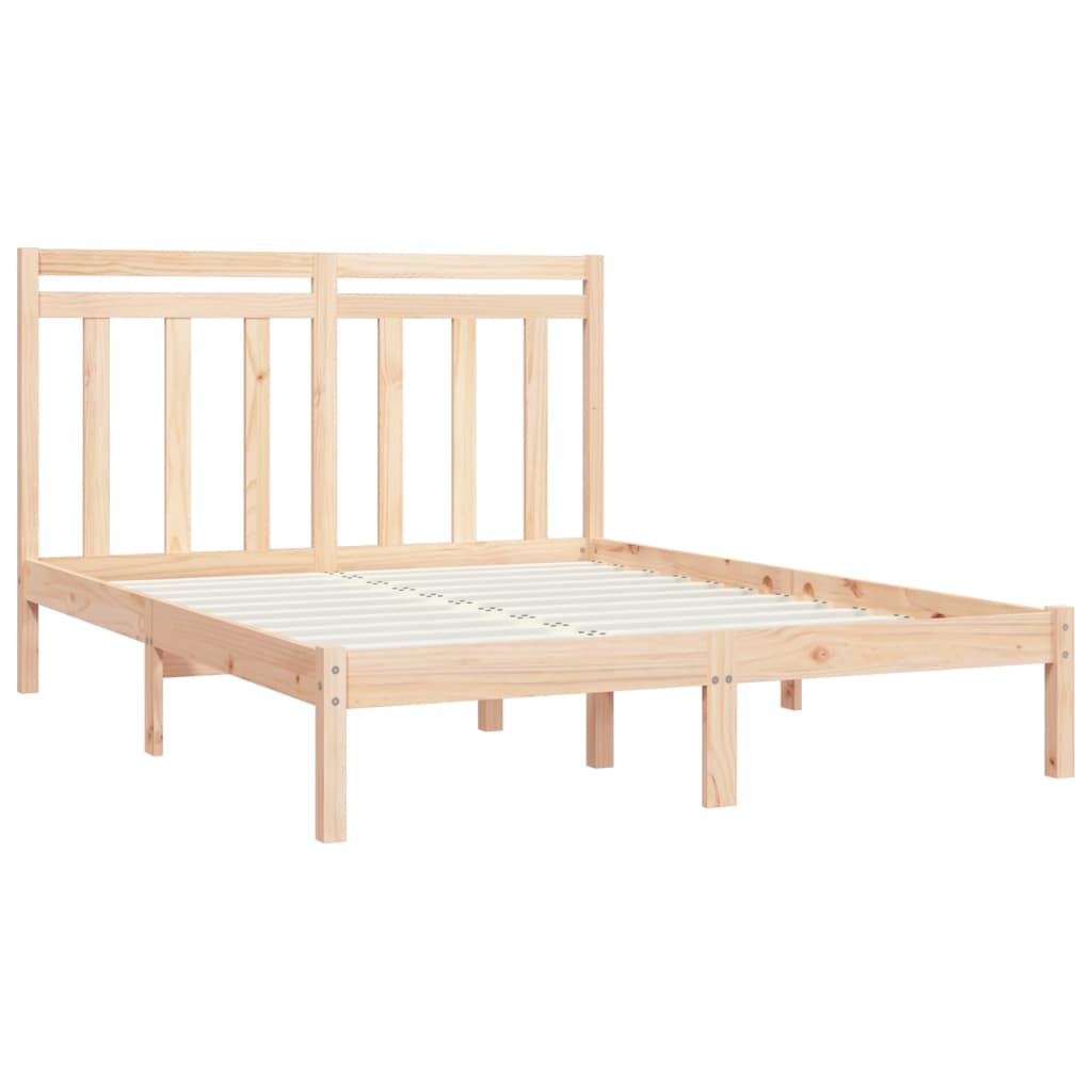 vidaXL Bed Frame without Mattress 150x200 cm King Size Solid Wood